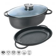 Pekáč AL indukční s nepřilnavým povrchem Aroma a víkem 3 díly