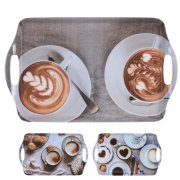 Tác melaminový servírovací Coffee 28 x 23 cm