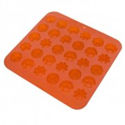 Forma silikonová Kytičky 30 ks oranžová