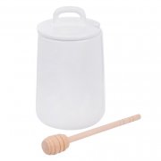 Dóza na med se lžičkou White Basic
