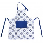 Zástěra kuchyňská bavlna Blue Shapes