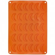 Forma silikonová Rohlíček 30 ks oranžová