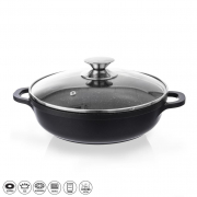 Kastrol indukční GRANDE pr. 24 cm + skleněná poklice